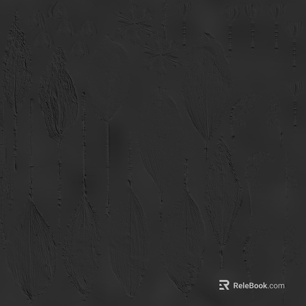 Dark gray leaf texture art paint texture