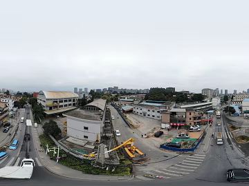 HDR city road traffic panorama texture (ID:ffach758103)