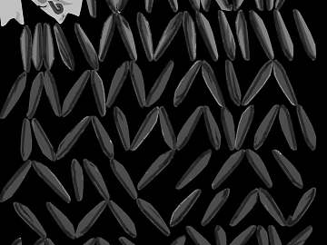Black three-dimensional scale texture decorative surface material (ID:ffaeh594996)