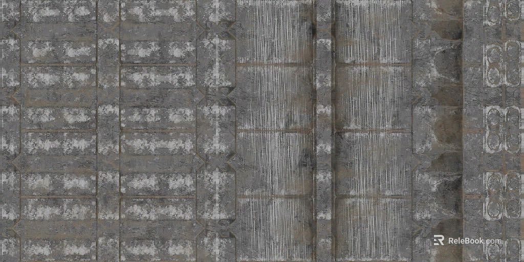 Gray industrial-style cement tiles for walls and floors texture
