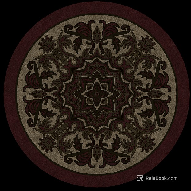 Round carpet texture