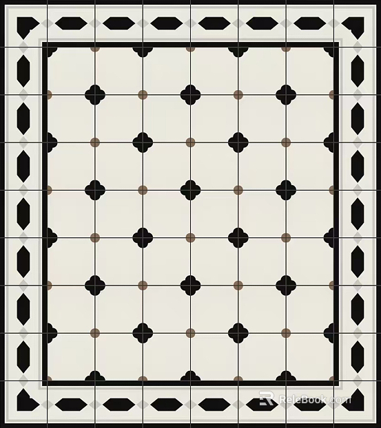 French Vintage Porch Tiles French Middle Ancient Entrance Hall Tiles French Water Knife Patchwork Floor Tiles French Water Knife Patchwork Stone French Cream Tiles texture