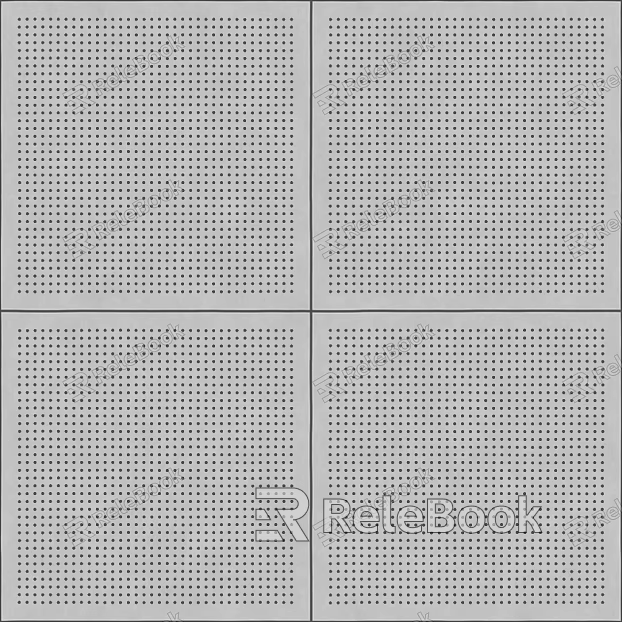 Perforated plate metal texture