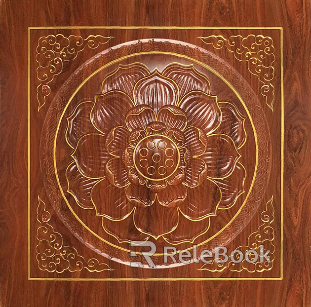 wood carved cherry woodcut texture