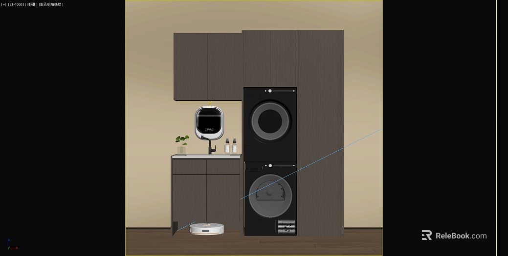 Dark Ash Wood Grain Cabinet Laundry Room custom cabinet texture