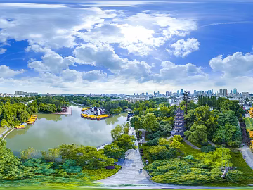 HDR City Eco Park Panorama texture (ID:ffach823803)
