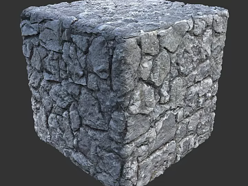 Stone wall PBR texture (ID:ffach744781)