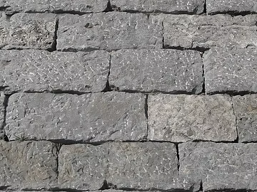 Brick wall light gray culture stone 3d model