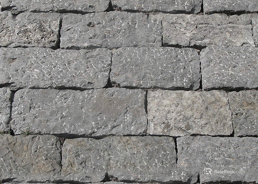 Brick wall light gray culture stone texture