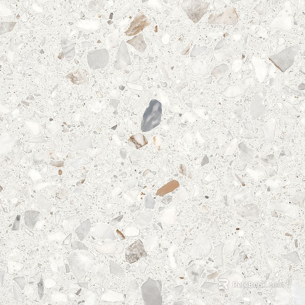 Light gray terrazzo kitchen and bathroom floor tiles texture