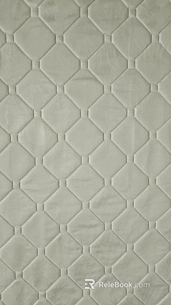 Light gray diamond quilted soft fabric texture