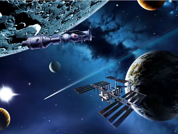cosmic starry sky 3d model