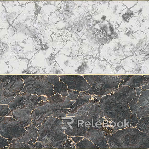 Ice pattern marble black and white marble floor tile texture