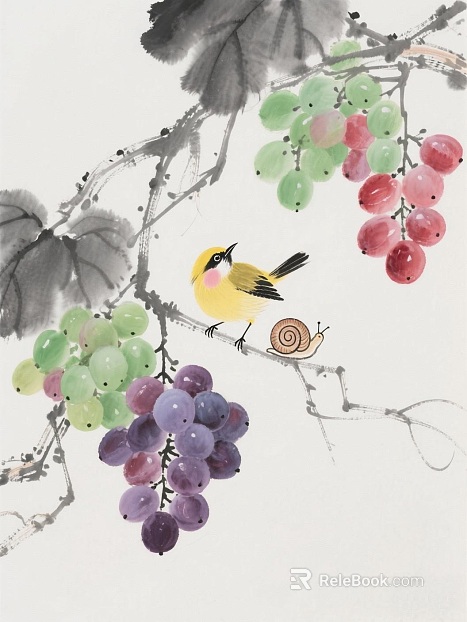 New Chinese Style Curing Animal Painting texture