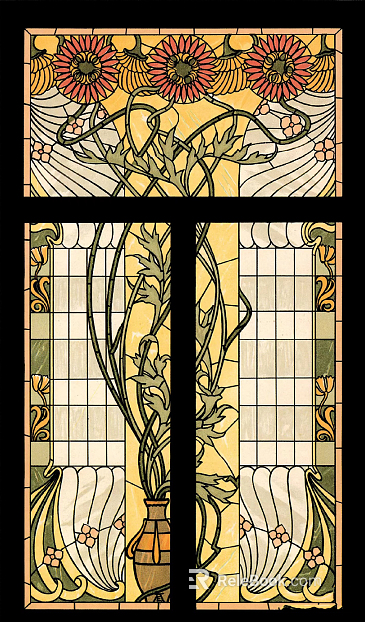 Vintage Pattern Stained Glass texture