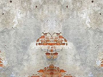 Brick wall peeling off gray wall texture (ID:ffajg41758)