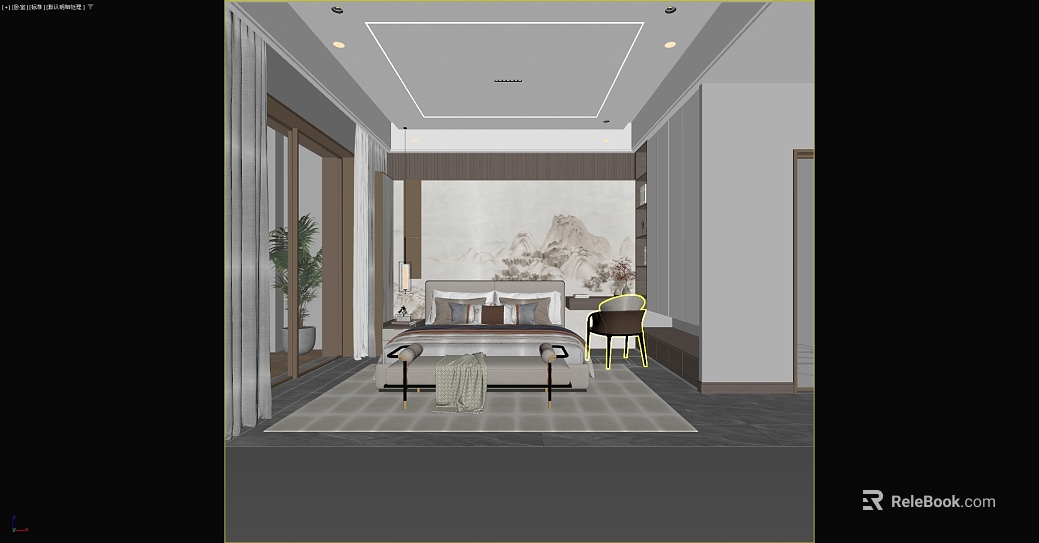 New Chinese Beige Carpet Bedroom Soft texture
