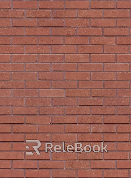 Brick wall red strip clay brick seamless texture