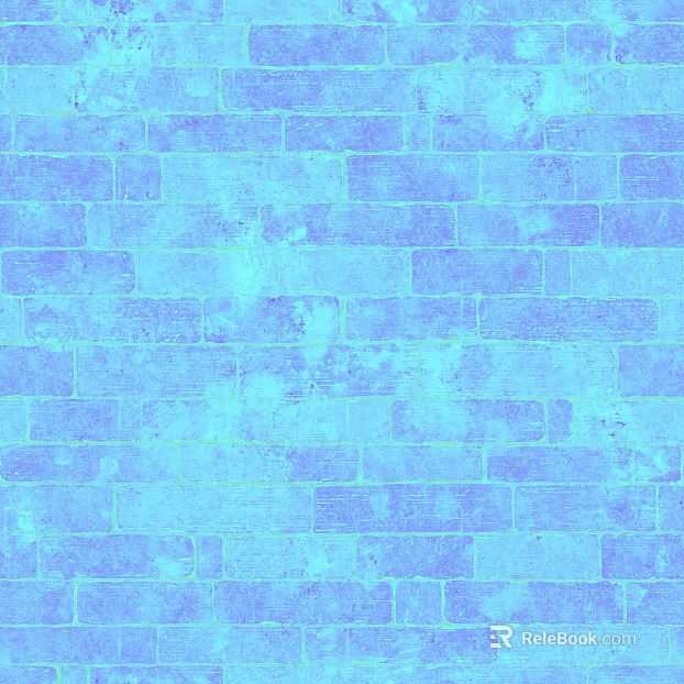 Blue blue old brick wall background wall texture