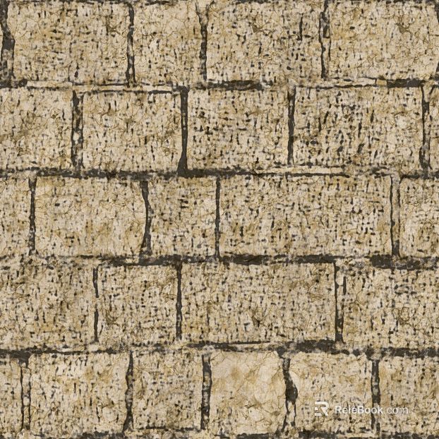 Beige retro brick wall decoration texture
