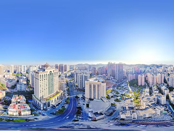 HDR urban ecological greening panorama texture (ID:ffach986603)