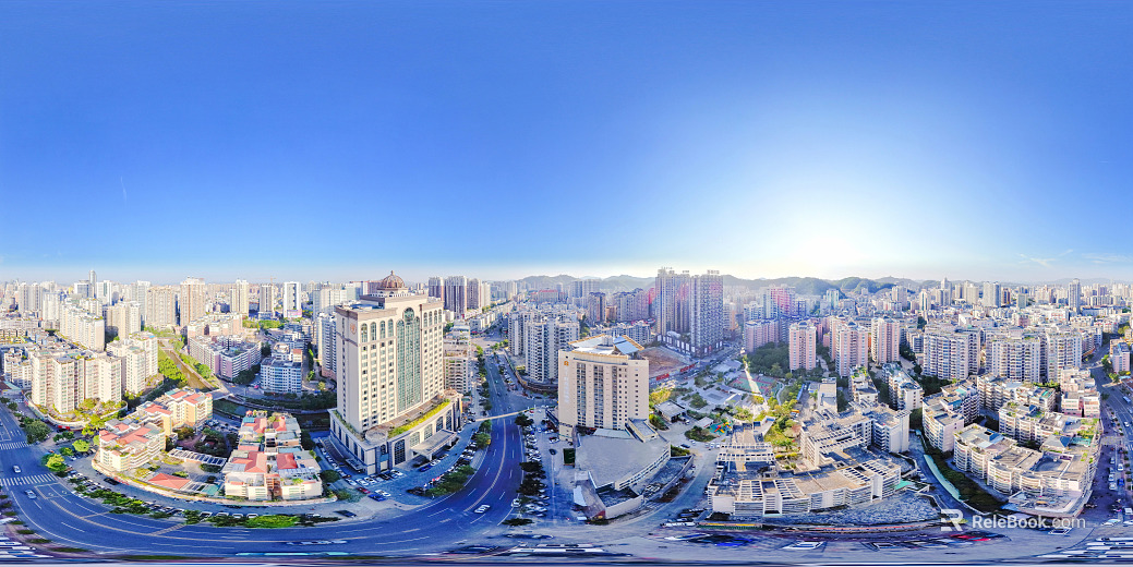 HDR urban ecological greening panorama texture