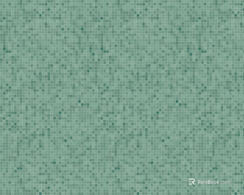 Green Mosaic Plaid Tile Splicing Tile Map Geometric Tile Modern Art Tile Map texture