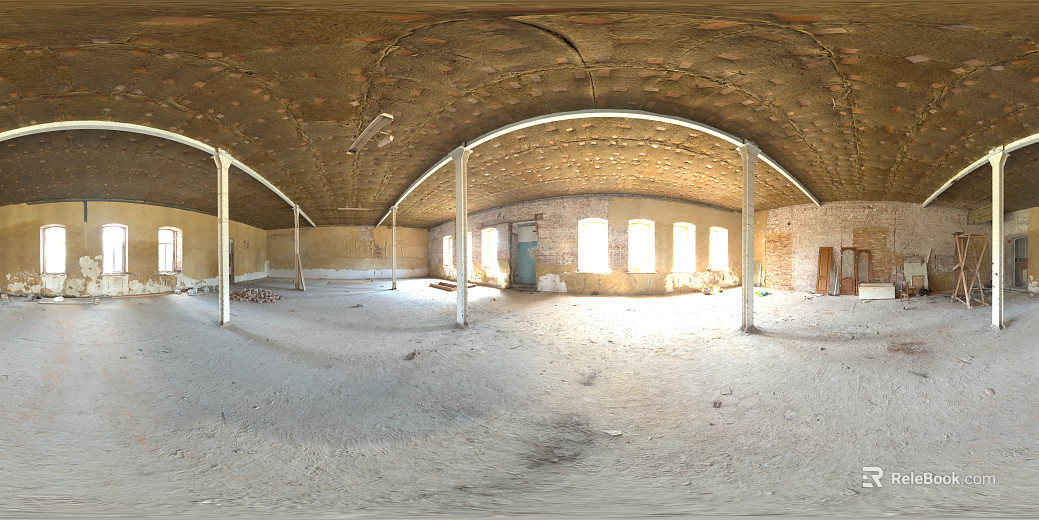 Indoor shabby hall HDR texture