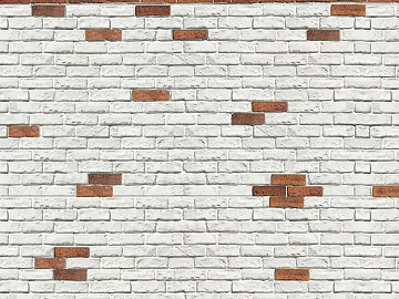 Brick wall red brick white stone point block texture (ID:ffacf5693)