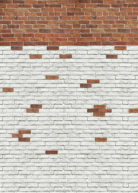 Brick wall red brick white stone point block texture