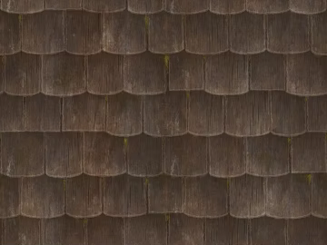 Dark Brown Old Wooden Tile Roof Building Materials texture (ID:ffaeh089346)