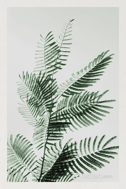 Plant painting texture