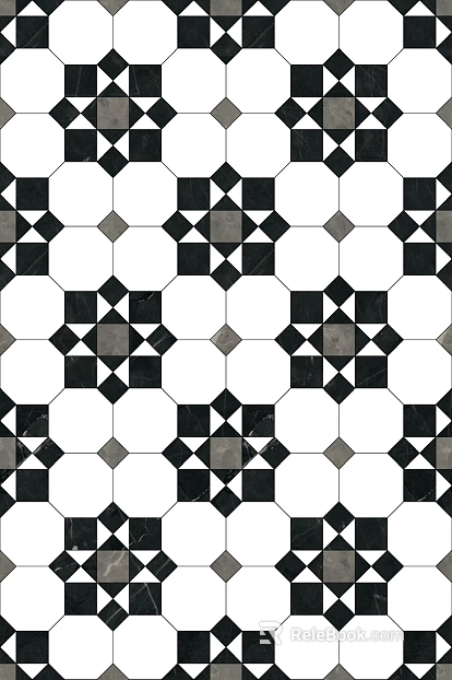 Retro Geometric Tile Mosaic texture