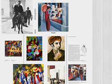 Paintings of the expressionist August Mark texture (ID:ffaeh282346)