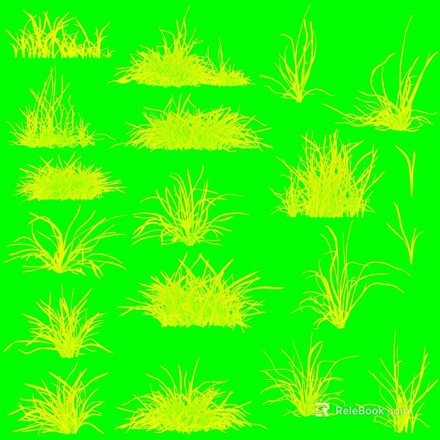 Yellow grass outdoor landscape material texture
