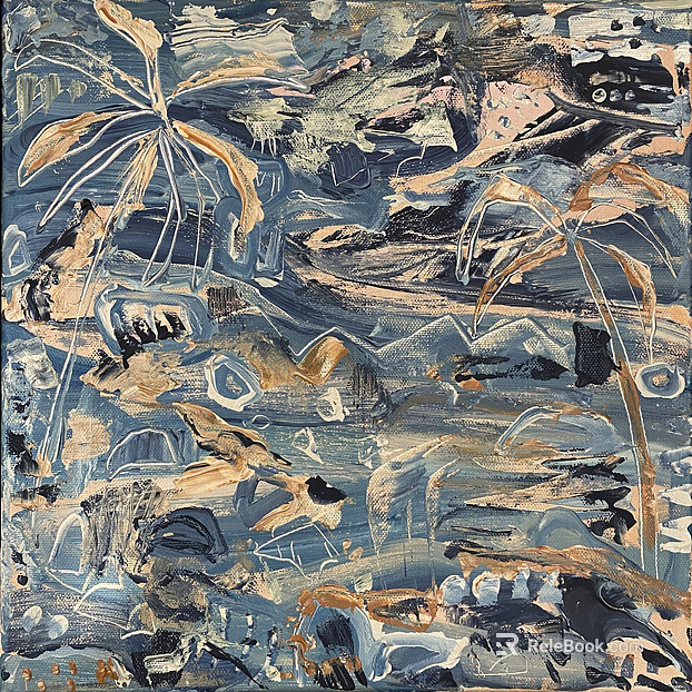 Modern Abstract Hanging Painting texture