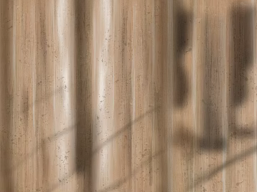 Light brown wood grain wall decorative panel 3d model