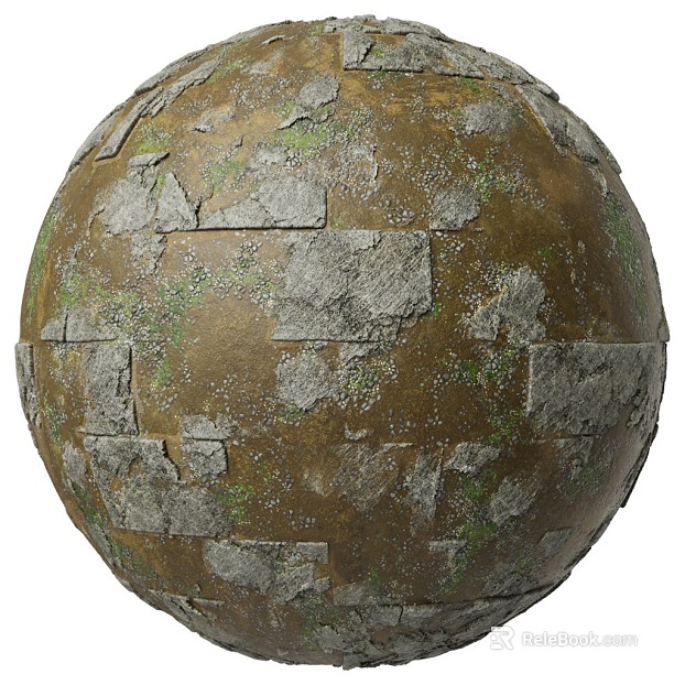 Broken ground PBR texture