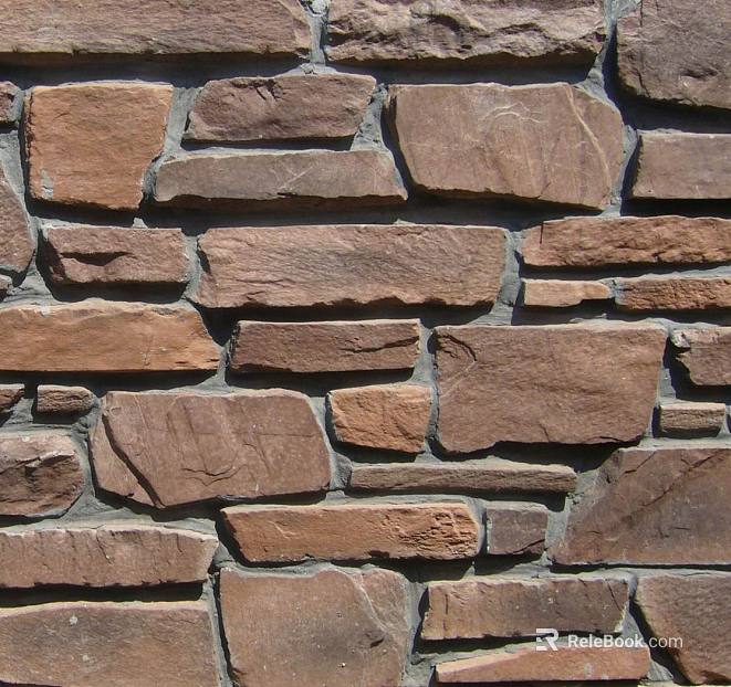 Culture Stone Gravel Wall Red Sand Stone texture