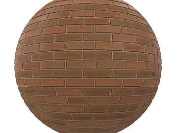Brick wall PBR 3d model