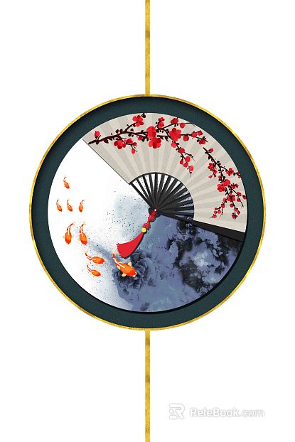 circle frame painting texture