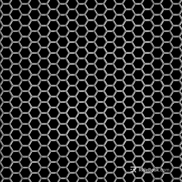Perforated plate metal texture