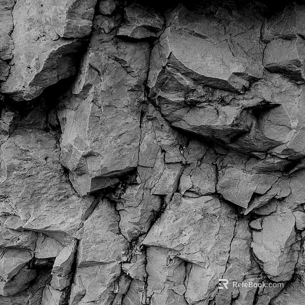 Grey Rock Landscape Wall texture