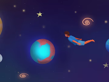 Cartoon Astronaut Wallpaper texture (ID:ffaeh601629)