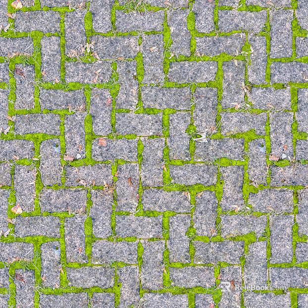 Herringbone pattern mosaic cement floor tile pavement road ground square paving texture