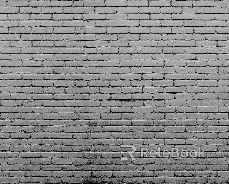 Black and white brick wall texture