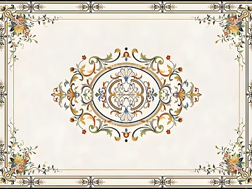 European-style marble floor mosaic texture (ID:ffach183763)