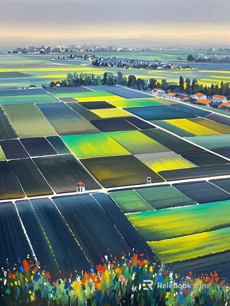 Pastoral Oil Painting texture