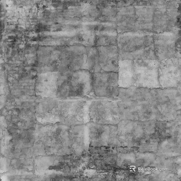 Black and white brick wall texture