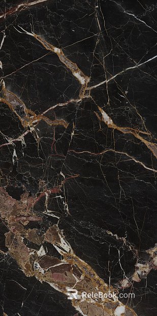 Black Golden Flower Marble texture